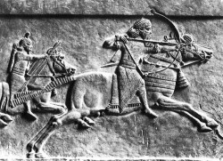 Relief of Ashurbanipal on a hunt