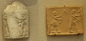 Cylinder seal and seal impression, late 4th millennium BC, Louvre Museum